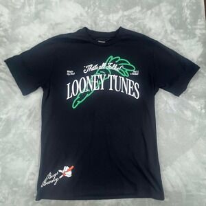 Looney Tunes Retro Y2K Bugs Bunny Embroidered Graphic T Shirt Mens M
